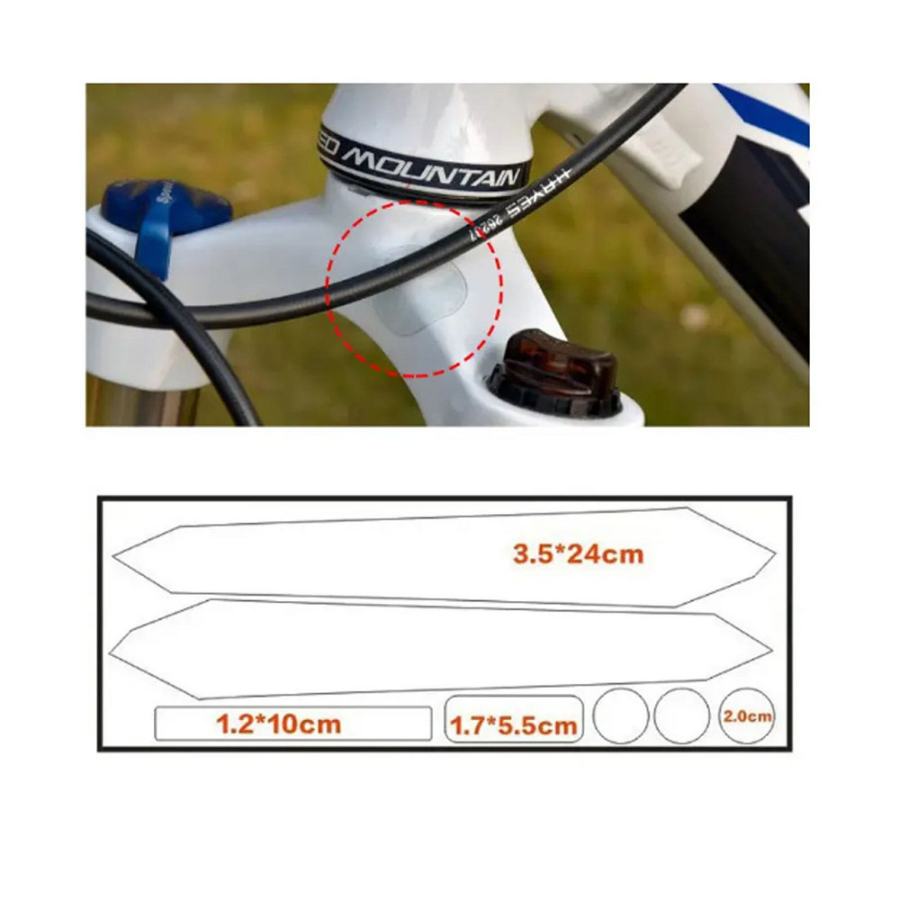 Накладки захисні для велосипеда Фігурні Feel Fit прозорі Бровари - фото 1