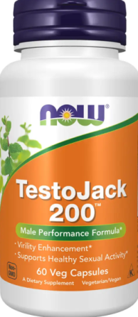 Тістостероновий бустер NOW Foods TestoJack 200 60 раст капс Київ