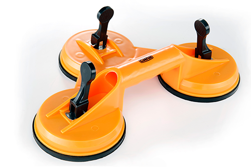 Держатель-присоска для стекла и плитки тройная 3х120мм СИЛА Ровно - изображение 1