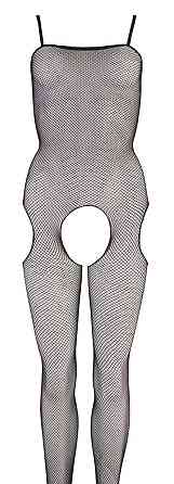 Чорний бодістокінг Netzcatsuit L/XL Sex Aura Київ