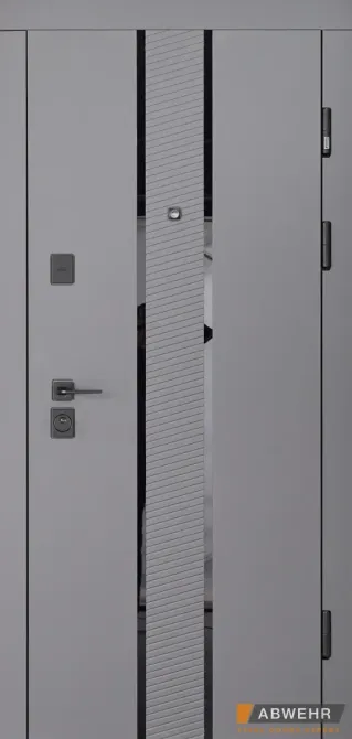 Входная дверь Abwehr Megapolis MG Valensia 574/0 Титан софт + Слоновая кость супермат 860*2050 мм Киев - изображение 1