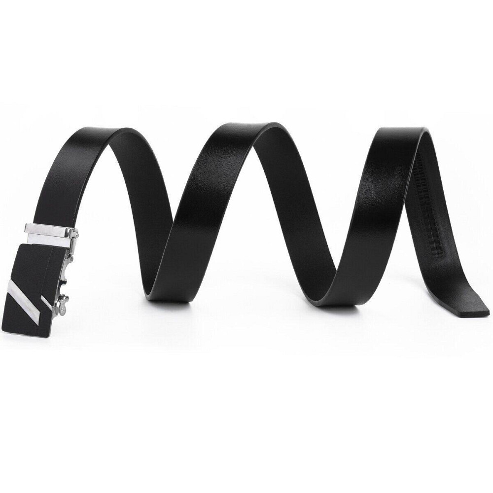 Ремінь чоловічий з чорною матовою пряжкою Vintage 20329 Чорний Київ - фото 5