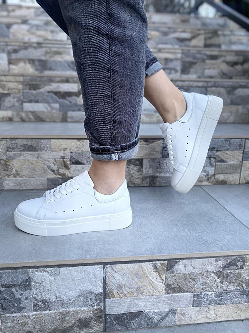 SLATURI Кеди жіночі SLATURI 151 білі (весна-осінь, шкіра натуральна) (4306) Коломыя - изображение 3