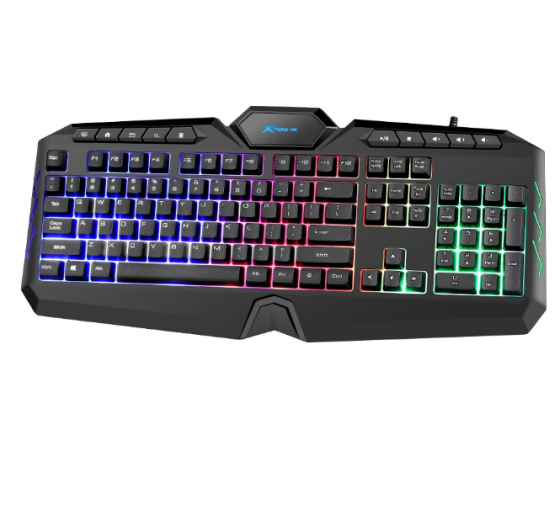 Клавиатура мембранная игровая XTRIKE KB-509 проводная USB с подсветкой черный Житомир