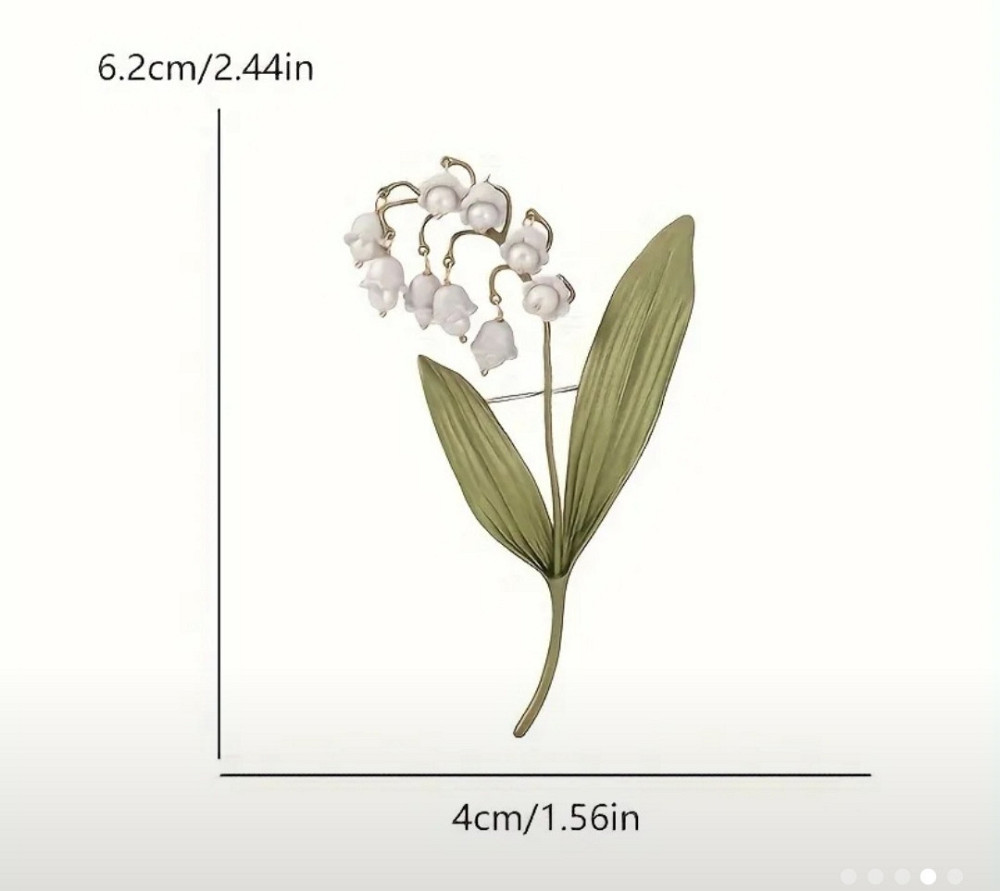 Брошка "Конвалія" Сміла - фото 3