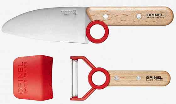 Універсальний Набір Кухонних Ножів 3 предмети Opinel "Le Petit Chef" Red (001746) Нержавіюча сталь Нововолинськ