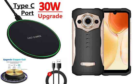 Бездротовий зарядний пристрій Copper до 30W для Google Pixel 10 Pro, Google Pixel 10 Pro XL, USB-C, LED Київ