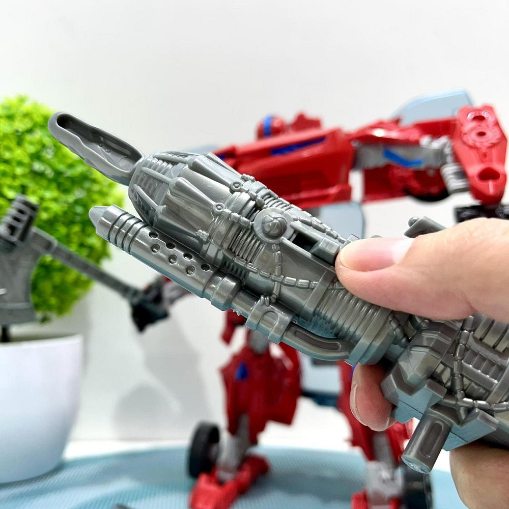 Робот-трансформер машинка 24см з аксесуарами Червоний (JJ707A-B-C) Чернігів - фото 3