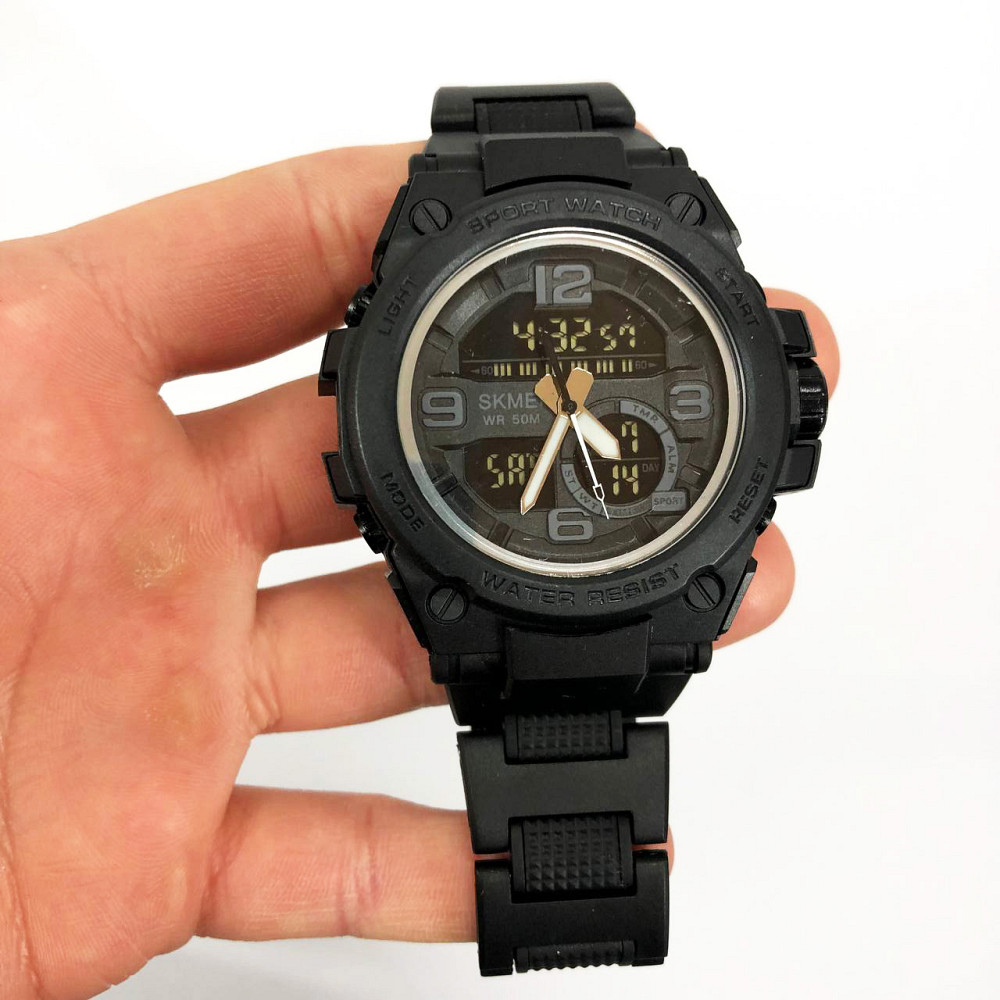 Водонепроницаемые часы для рыбалки SKMEI 1452BK BLACK, Часы армейские оригинал Военные спецслужб MP-11 Львов - изображение 8