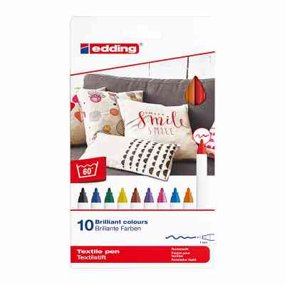 Набор маркеров Edding набор из 10-ти Textile Classic 1 мм ассорти (4600/10C) Винница