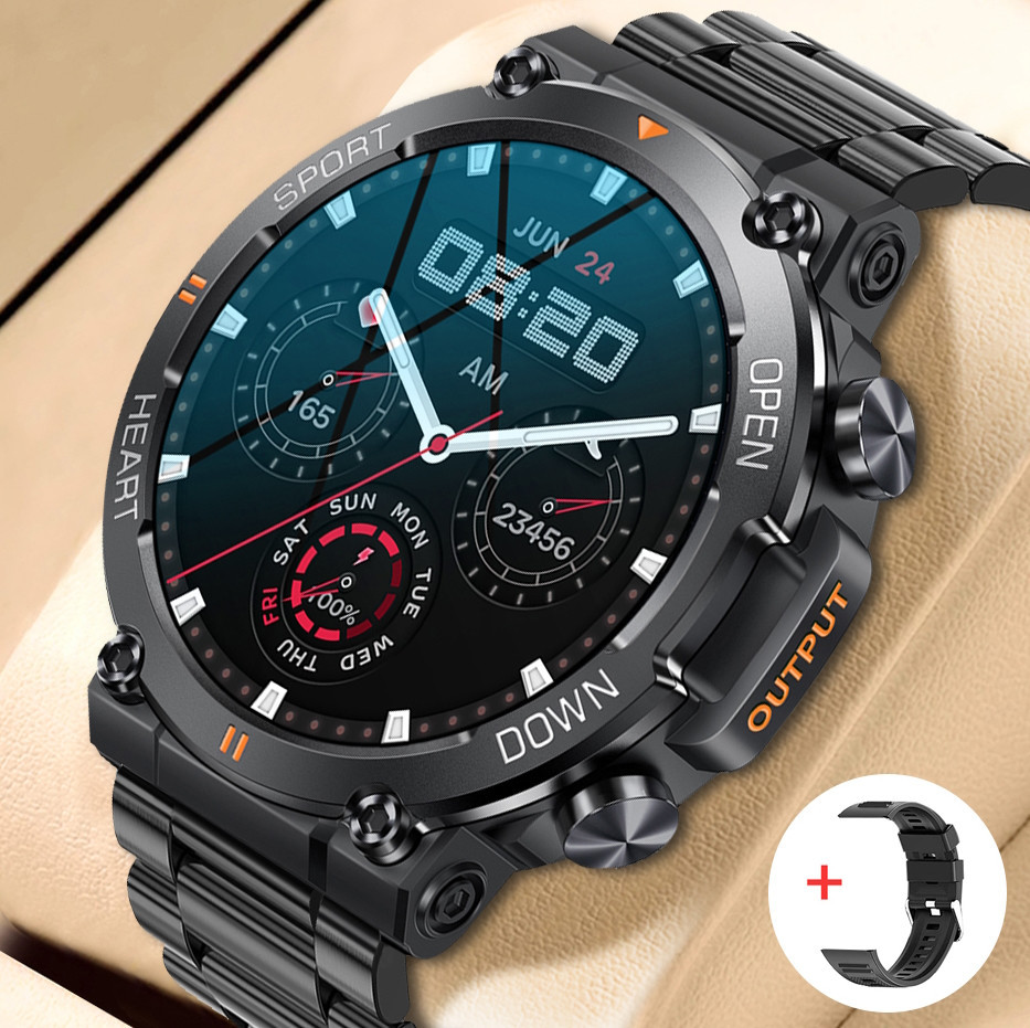 Розумний смарт-годинник Smart Storm Steel (2 ремінці) Чорний Вінниця - фото 15