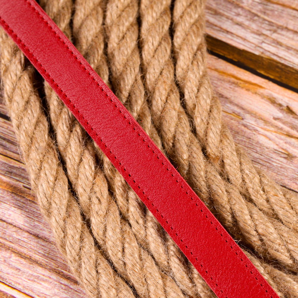 Качественный женский ремень из натуральной кожи Grande Pelle 21446 Красный Киев - изображение 9