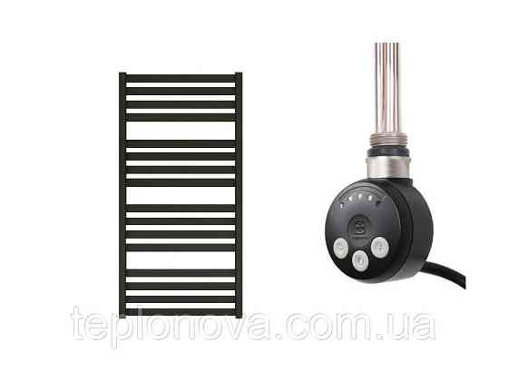 Электрический Полотенцесушитель Плоский Черный 960х500 Terma Marta Черновцы