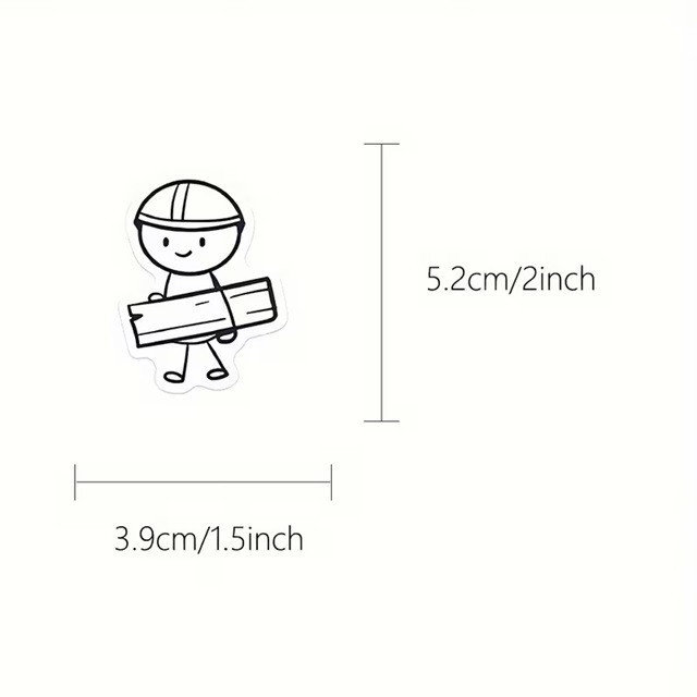 Набір милих наклейок з персонажами – 66 шт для декору Київ - фото 4