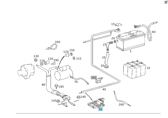 Mercedes-Benz  A2205460541 Блок силових запобіжників CL C215 S-class short W220 S-class long V220 Одеса
