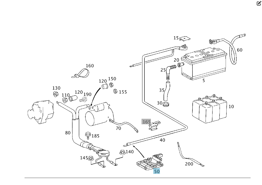 Mercedes-Benz  A2205460541 Блок силових запобіжників CL C215 S-class short W220 S-class long V220 Одесса - изображение 2