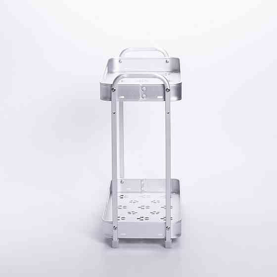 Yiwu Двоярусна полиця для ванної алюмінієва настільна 34×16×35 см HP-46-4 Коломыя