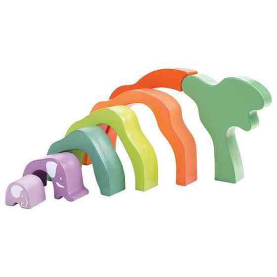 Дерев'яна пірамідка Hape Слоненя (E0489) Киев