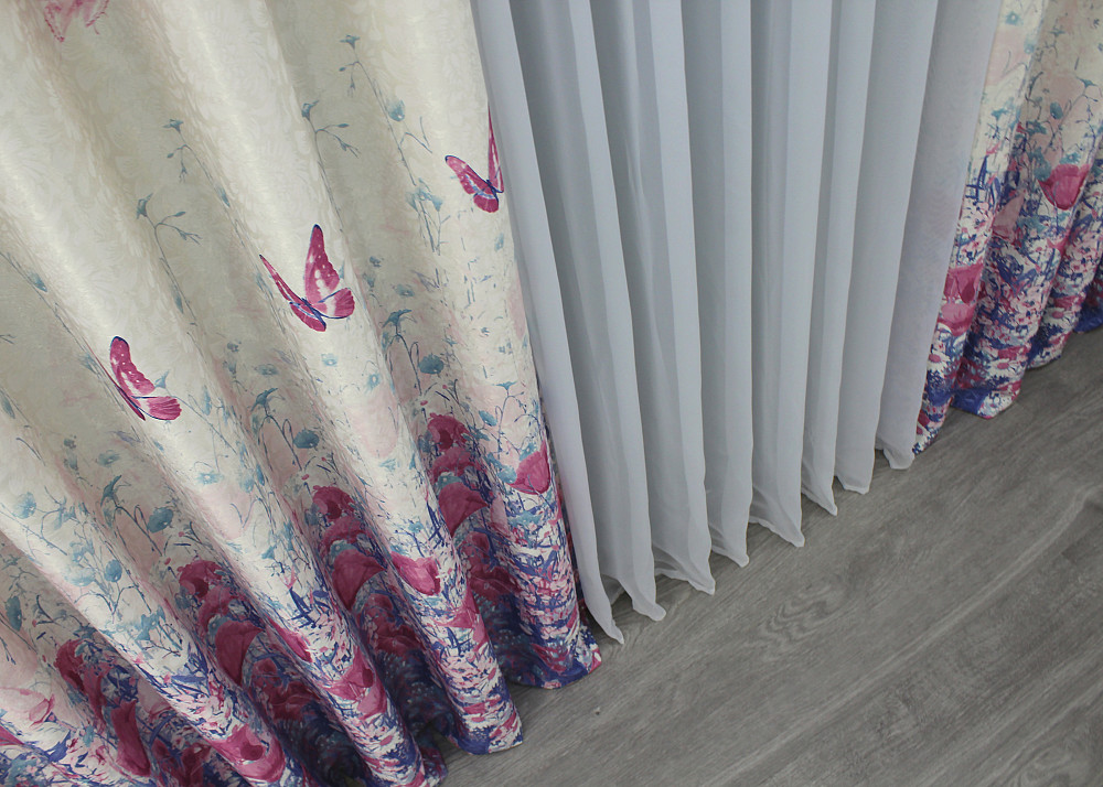 Комплект готовых штор VR-Textil Фотошторы № 1412ш Разноцветный 150х270 см 2 шт (33-0275) Киев - изображение 7