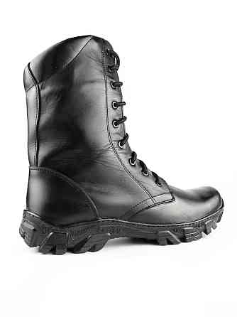 Тактичні чоловічі демісезонні чорні берці , військові чоловічі водонепроникні шкіряні берці Львів