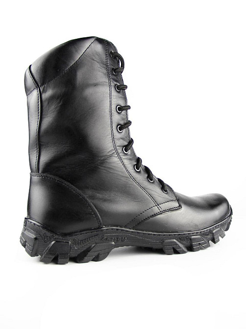 Военные мужские демисезонные берцы ТАЙФУН черные крепкие тактические берцы прошить и проклеены Львов - изображение 5