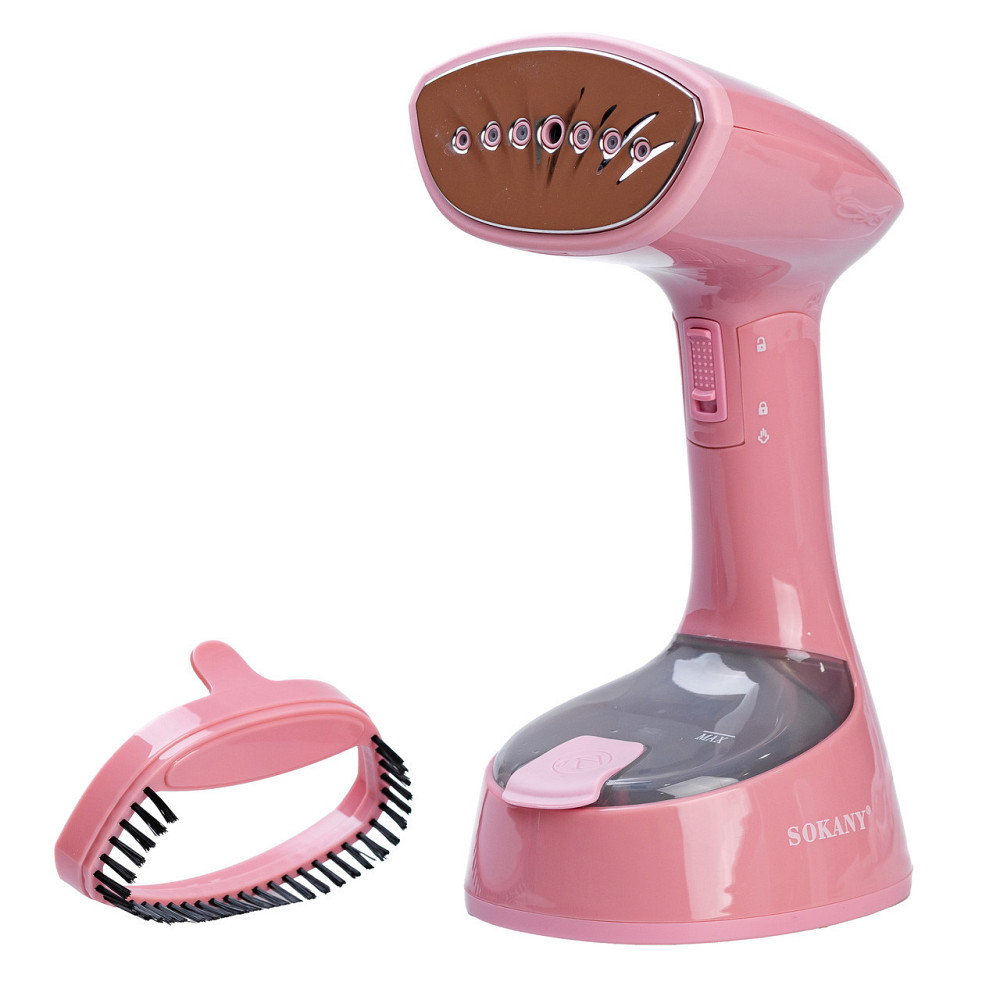 Парогенератор для одягу Sokany 1300 Вт Рожевий Київ - фото 4