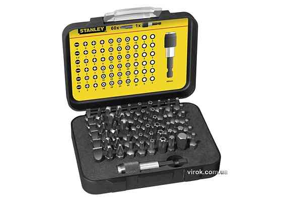 Набір викруткових насадок STANLEY "Expert" з швидк. магнітним тримачем, 61 шт. Одеса
