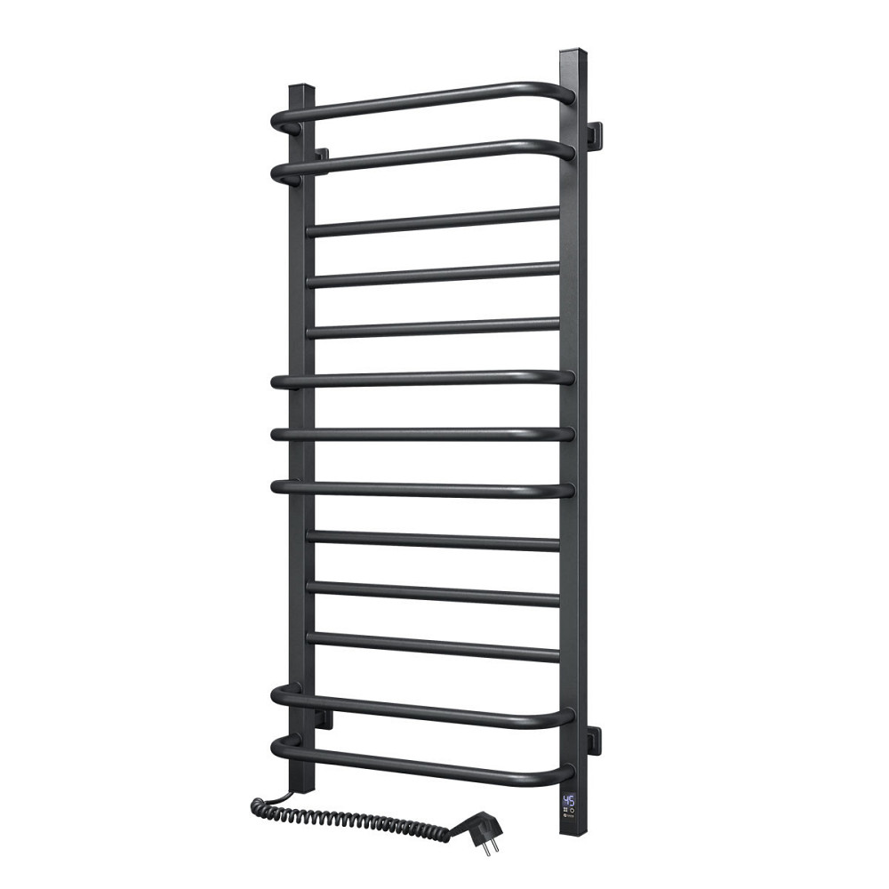 Рушникосушка електрична Navin Грандіс 480х1000 Sensor лівобічна з таймером, чорна Київ - фото 2