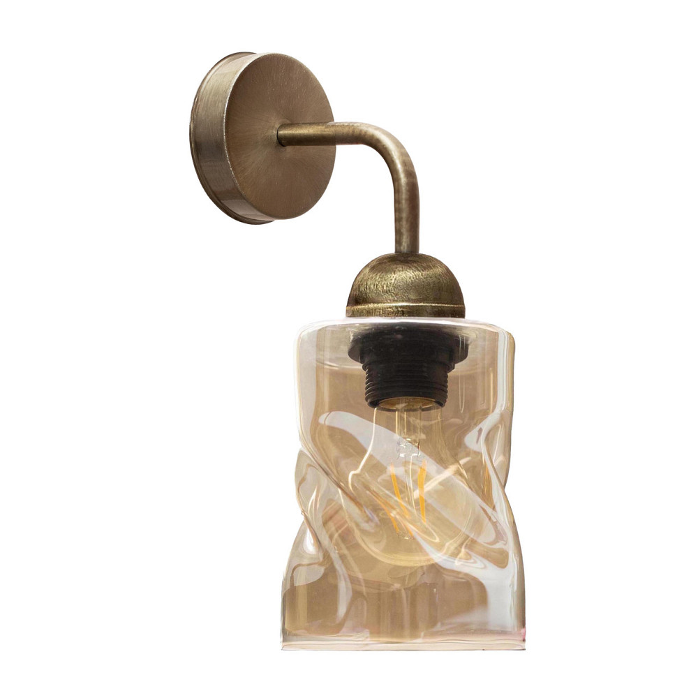 Светильник настенный MSK Electric Tornado бра под лампу E27 цвет бронза PL 202405 BN Одесса - изображение 4