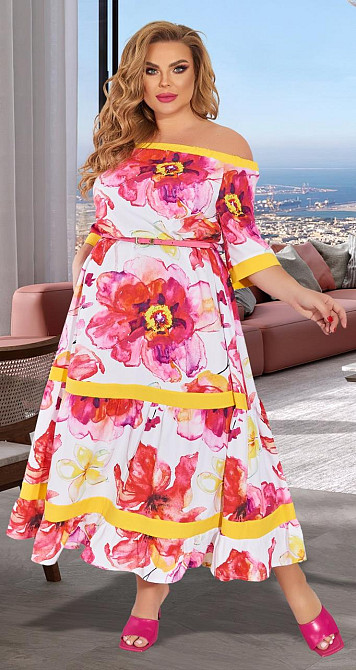 Красиве легке плаття великого розміру (50) Київ - фото 3