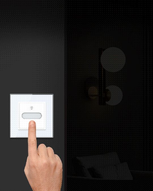 LIVOLO Розумний сенсорний димер слайдер EC LIVOLO чорний матове скло Коломия - фото 3