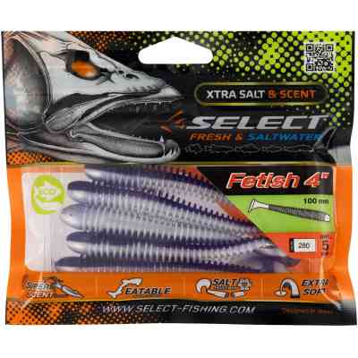 Силикон рыболовный Select Fetish 4" 280 (5 шт/уп) (1870.71.69) Винница