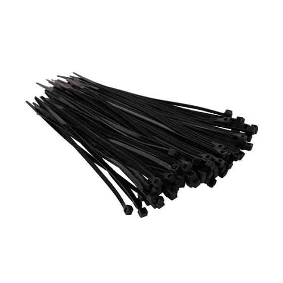 Хомут пластиковый, 3,6×150 мм, 100 шт/упак, черный INTERTOOL TC-3616 Киев