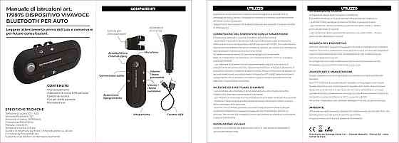 Hands-free для авто, дому та офісу Bluetooth 5.3 20 годин розмов 1000 годин очікування 2W динамік Підтримка Киев