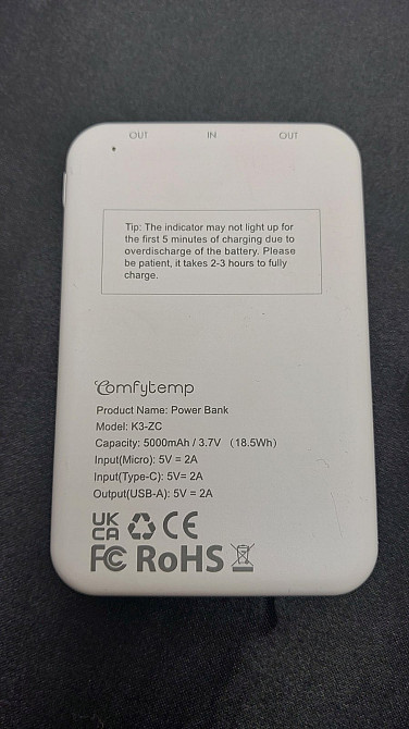 Павербанк Comfytemp K3-ZC 5000mah (товар вжтиваний) Луцк - изображение 4