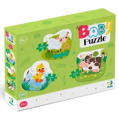 Пазл DoDo 3 в 1 Сельские животные (300393) Винница