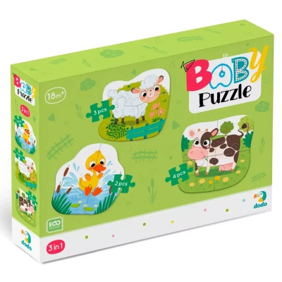 Пазл DoDo 3 в 1 Сільські тварини (300393) Вінниця - фото 1