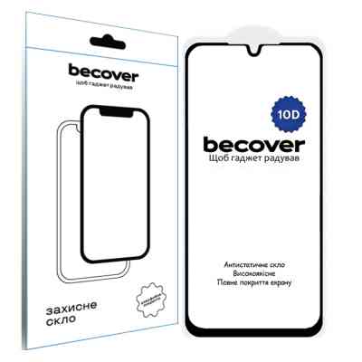 Скло захисне BeCover Samsung Galaxy A16 4G SM-A165/A16 5G SM-A166 10D Black (712889) Вінниця