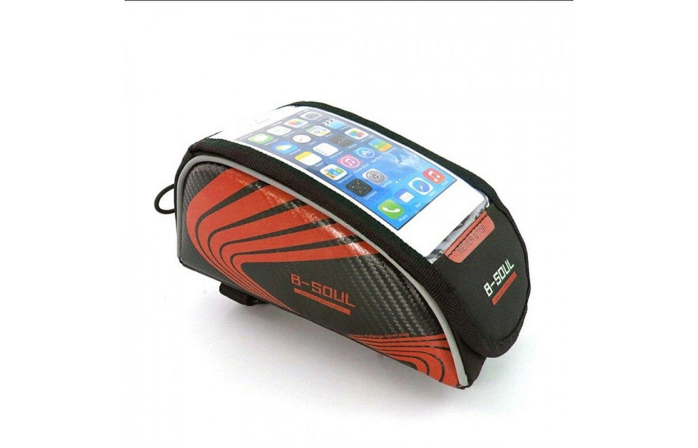 Сумка на раму B-Soul для смарфонов, Черно-красный Бровары - изображение 2
