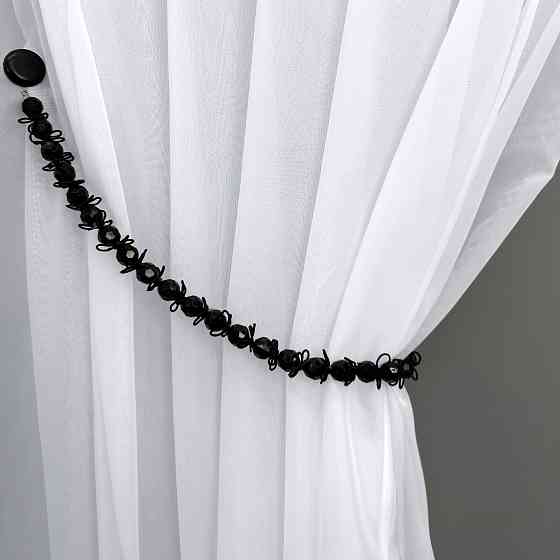 Магніт для штор та гардин "Коралі" 1 шт Чорний (82-051) Київ