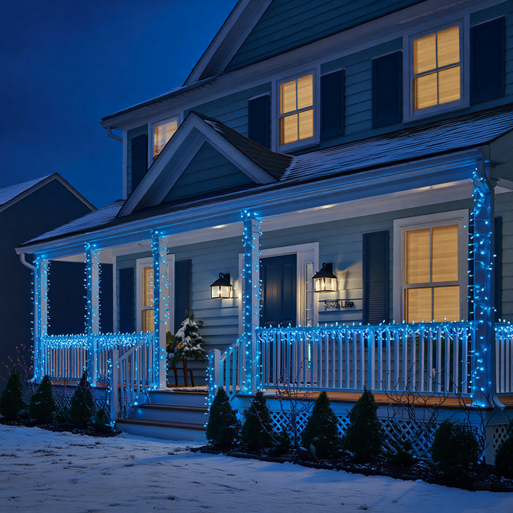 Garlando Гірлянда Різдвяна фея вулична 50 м 500 LED білий провід Синій CF500L50MWBL Коломыя - изображение 8