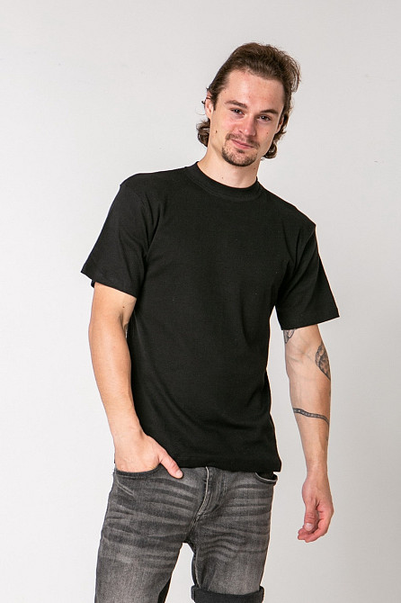 Мужская футболка из хлопка Ozkan 0116 M, Черный Киев - изображение 1