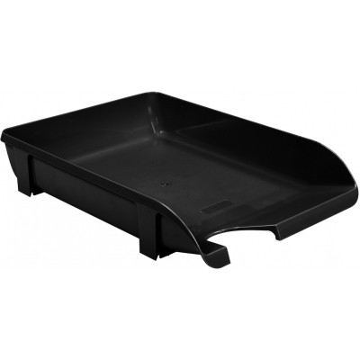 Лоток для паперів Economix горизонтальний пластик, чорний (E31801-01) Вінниця - фото 1