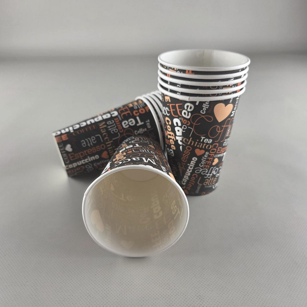 Стаканы бумажные одноразовые 340 мл Юнита COFFEE h11 (50 шт) Харьков - изображение 2