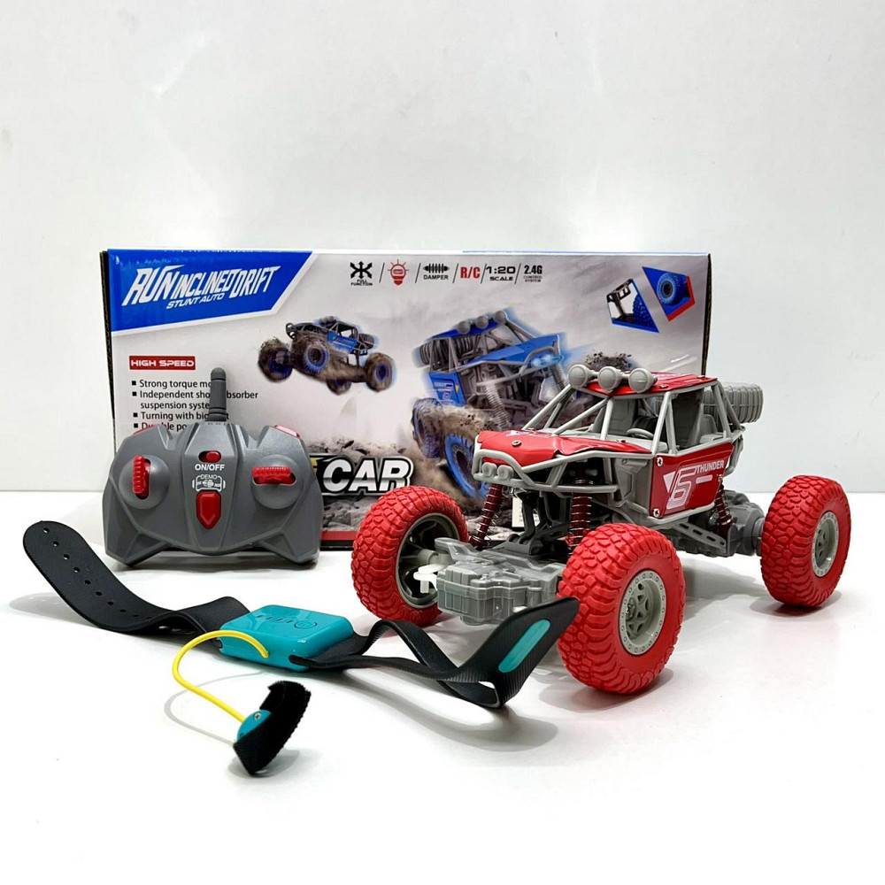 Машинка джип на радіокеруванні годинник + пульт з амортизацією 1:20 Червона (UD2201AS) Чернігів - фото 1