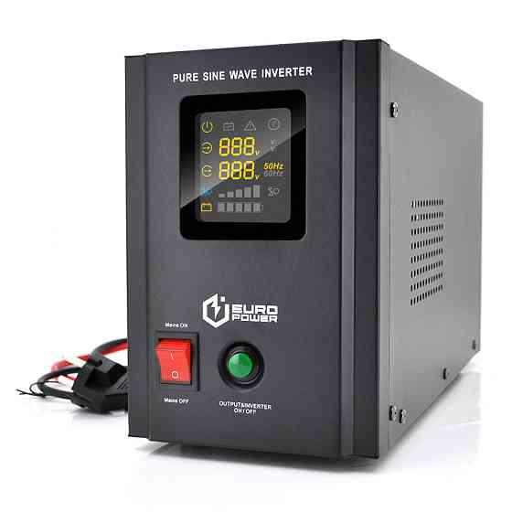 ДБЖ з правильною синусоїдою Europower PSW-EPB1500TW24 (1050 Вт) 10 / 20А, під зовнішню АКБ 24В (415*208*283) 8,95 кг Київ