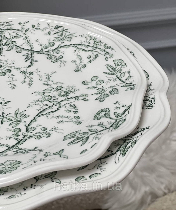 Тарелка фарфор винтажный стиль 23,3см 