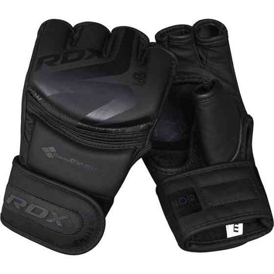 Рукавиці ММА RDX F15 Noir Matte Black S (капа в комплекті) Кам'янське