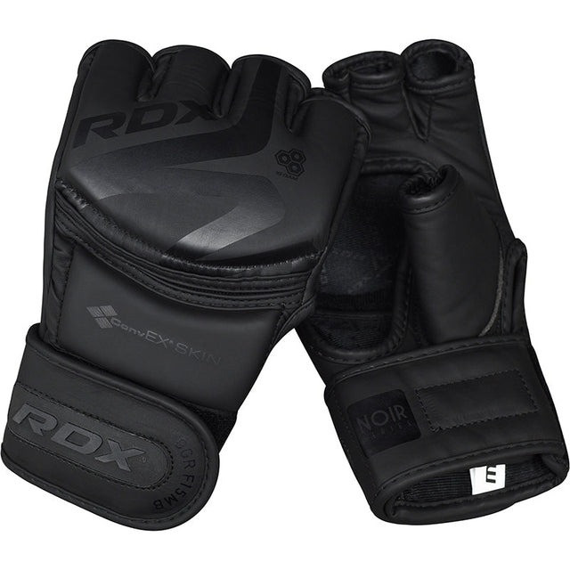Рукавиці для ММА RDX F15 Noir Matte Black S (капа в комплекті) Каменское - изображение 6
