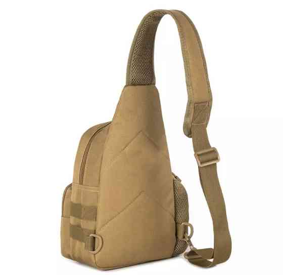 Мужская сумка тактическая через плечо цвет комуфляж - размер 35*20*12см 3 кармана спереди и 1 кармашек боковой Киев